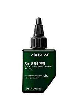 Рідкий пілінг-шампунь для шкіри голови aromase 5α juniper scalp purifying liquid shampoo, 40 мл