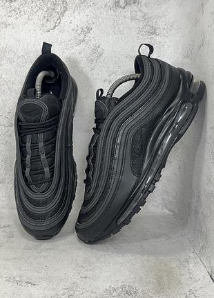 Чорні чоловічі класичні кросівки nike air max 97 triple black