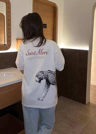 🐆 футболка oversize з ефектним принтом пантери — стильна база, яка одразу привертає увагу ✨

фабрична якість виробництво туреччина 🇹🇷