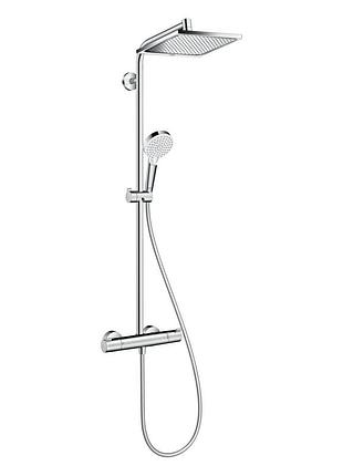 Crometta е 240 1jet showerpipe душова система з термостатом, хром