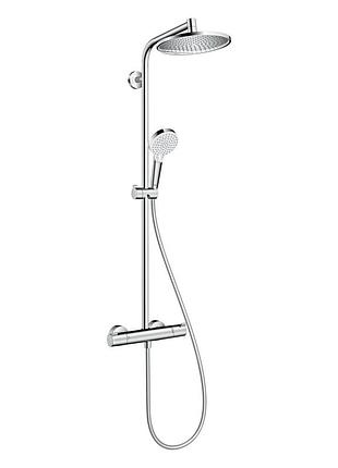 Crometta s 240 1jet showerpipe душова система з термостатом, хром