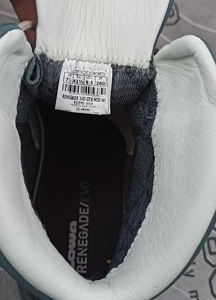 Ботинки lowa renegade trekking boots 100 gtx mid ws 41р