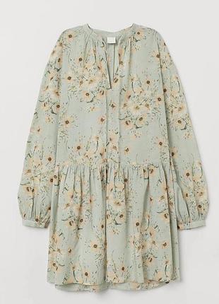 Сукня коротка в квіти h&m