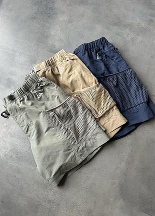 Оригінальні чоловічі карго шорти nike acg snowgrass mens cargo shorts nylon оригинальные мужские карго шорты outdoor y2k gorpcore туристичні турист