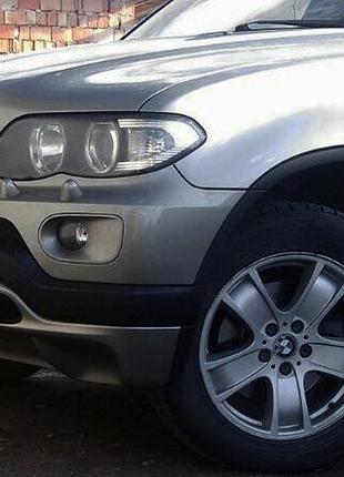 Накладка на передній бампер (2003-2006, під фарбування) для bmw x5 e53 рр