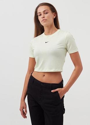 Nike, кроп-топ, салатова футболка, р.s