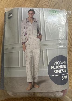 Жіноча піжама, комбінезон для дому та сну. розміри s/m, l/xl