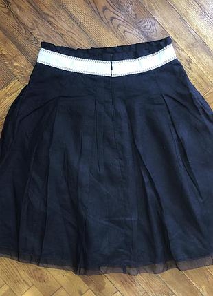 Лляна спідниця zara basic s 2