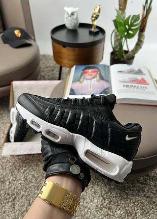 Женские кроссовки nike air max 95 black white 37-38-40-41