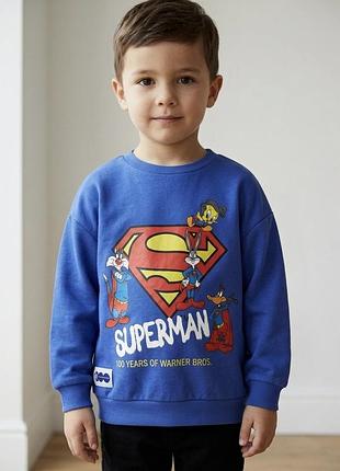Світшот superman × warner bros 100 years 5–6 років 116 см теплий