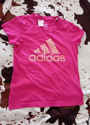 Детская трикотажная футболка adidas на 11-12 г