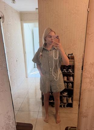 Джинсовий комбінезон zara