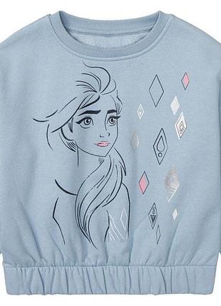 Світшот з начосом для дівчинки disney frozen 426442 098-104 см (2-4 years) блакитний