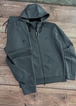 Чоловічий спортивний  преміум костюм nike air преміум трикотаж ▪️ колір чорний, антрацит  ▪️ кофта на штани на манжеті ▪️ розміри l/xl/xxl/3xl/4xl