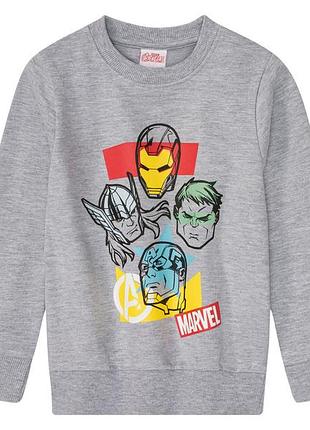 Свитшот двунитка для мальчика disney spider-man 387288 122-128 см (6-8 years) серый