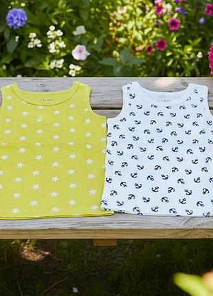 Набор 2 шт новая майка mini boden  девочке 2-3 г 92-98 см сток
