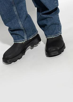 Оригінальні чоловічі резинові чоботи черевики burberry marsh rain rubber boots black оригинальные мужские резиновые сапоги ботинки