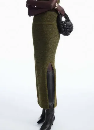 Юбка женская cos sparkly#ured pencil skirt / s,м