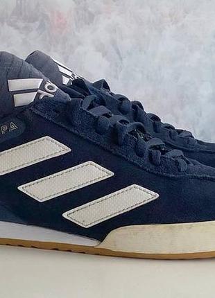 Adidas copa мужские футбольные кроссовки футзалки синие замша 41 размер