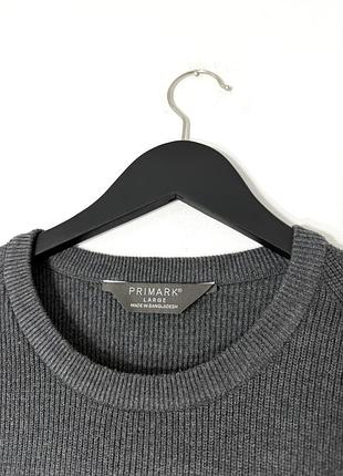 Базовий сірий джемпер primark 2