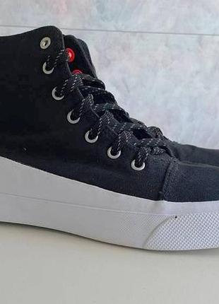 Converse мужские кеды кроссовки высокие черные облегченные оригинал 40.5 41 размер