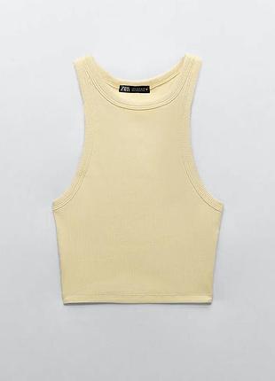 Топ в рубчик zara
