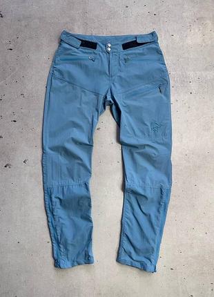Norrona lofoten lightweight outdoor pants blue women’s size m hiking трекінгові штани норона оригінал