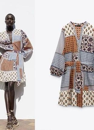 Красива натуральна сукня zara