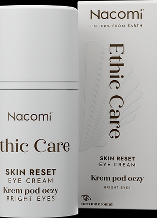 Восстанавливающий крем под глаза nacomi ethic care skin reset eye cream bright eyes (15 мл)