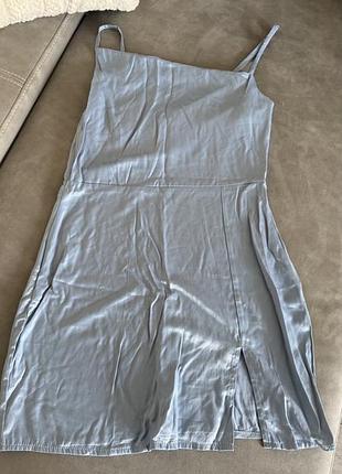 Сатинова міні-сукня boohoo, блакитна, eur 40 / uk 12