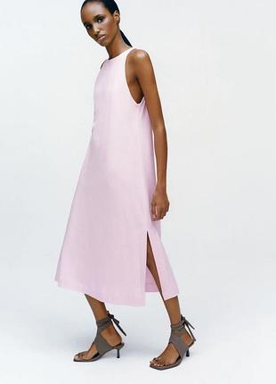 Платья zara с разрезами в двух цветах