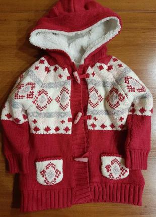 Теплп кофточка на девочку