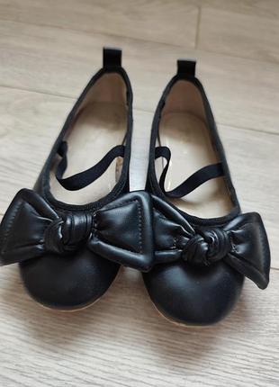 Балетки zara, черные, 28 размер