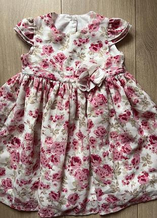 Гарне нарядне святкове дитяче платтячко сукня 👗 для дівчинки george 18-24 81-86 см
