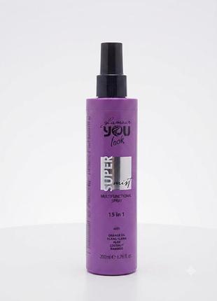 Багатофункційний зволожувальний захисний спрей  you look professional glamour super mist 15 in 1