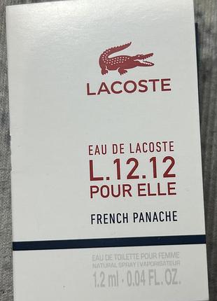 Lacoste eau de lacoste l.12.12 pour elle french panache