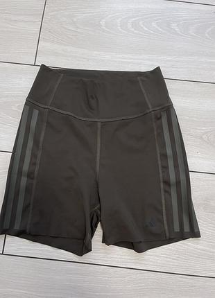 Спортивні велосипедки adidas optime 4-inch raw-cut-hem shorts оригінал хакі / оливкові