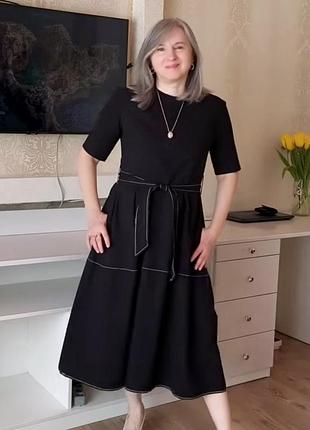 Платье от zara из хрустящего хлопка