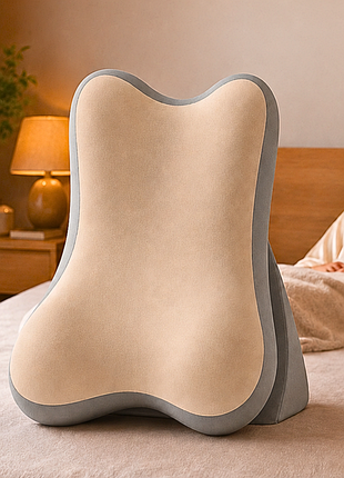 Ортопедична подушка-трансформер для спини та попереку memory foam / подушка для читання