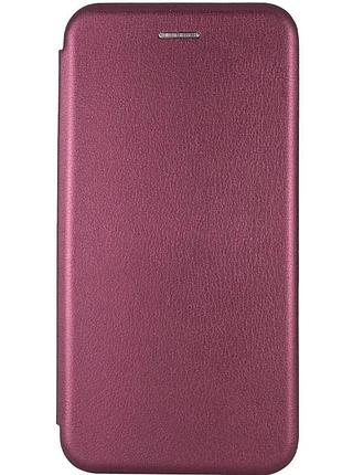 Чехол книжка premium для tecno spark 20c (bg7n, bg7) на магните с подставкой бордовый