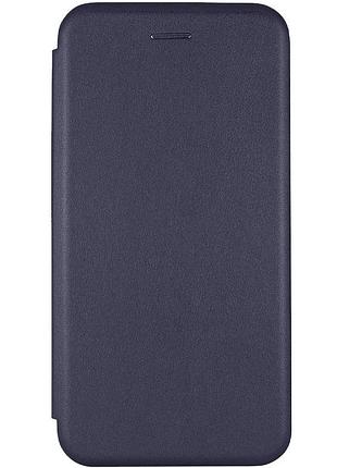 Чохол книжка premium для oppo a40m на магніті з підставкою темно-синій