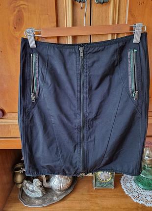 Юбка мини на замке юбочка marc cain sport