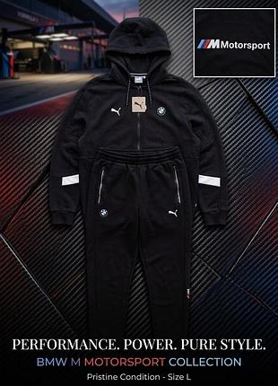 Puma bmw mms hooded sweat jacket, size l