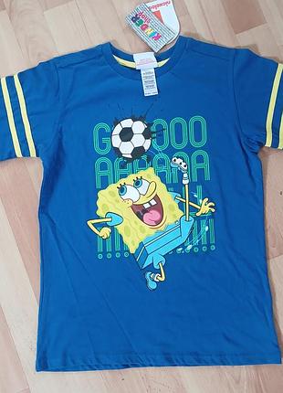 Футболка губка боб футбол 6-8 років nickelodeon