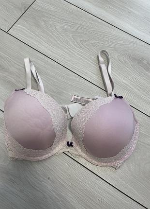 Бюстгальтер victoria's secret dream angels push-up 36d (80d) оригінал ліловий