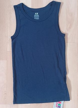 Майка h&amp;m базовая 8-10 лет