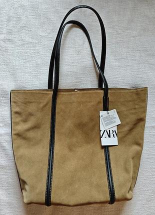 Сумка замшевая zara