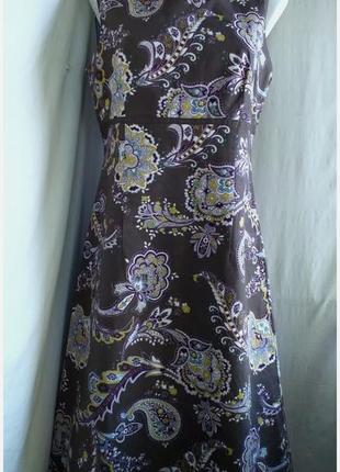 Платье лен от laura ashley платье с принтом в стиле этатро3 фото