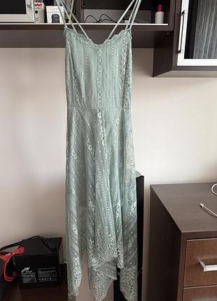 Мереживна асиметрична літня сукна h&m р. 16