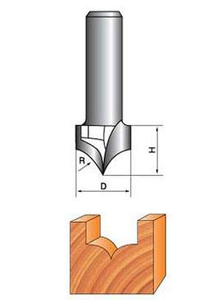 Фреза solid пазовая фасонная d8 d19 h13 r10